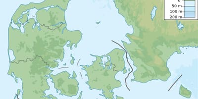 แผนที่ของเดนมาร์กเลือ